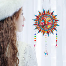 Load image into Gallery viewer, Wind Chimes Exquisite Sun Totem Crystal Diamond Painting Ornaments Wall Decor
