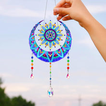 Load image into Gallery viewer, Wind Chimes Exquisite Sun Moon Crystal Diamond Painting Ornaments Wall Decor
