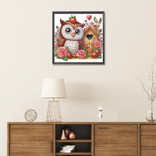 Load image into Gallery viewer, Rose Owl House 30*30CM (canvas) Partial Special-Shaped Drill Diamond Painting
