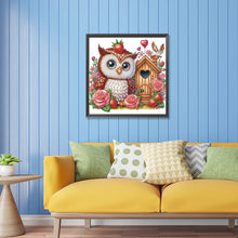 Load image into Gallery viewer, Rose Owl House 30*30CM (canvas) Partial Special-Shaped Drill Diamond Painting
