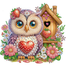 Load image into Gallery viewer, Rose Owl House 30*30CM (canvas) Partial Special-Shaped Drill Diamond Painting
