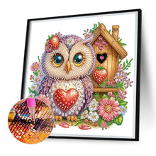 Load image into Gallery viewer, Rose Owl House 30*30CM (canvas) Partial Special-Shaped Drill Diamond Painting
