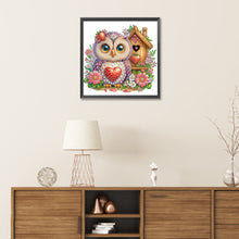 Load image into Gallery viewer, Rose Owl House 30*30CM (canvas) Partial Special-Shaped Drill Diamond Painting
