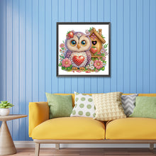 Load image into Gallery viewer, Rose Owl House 30*30CM (canvas) Partial Special-Shaped Drill Diamond Painting
