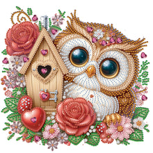 Load image into Gallery viewer, Rose Owl House 30*30CM (canvas) Partial Special-Shaped Drill Diamond Painting
