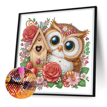 Load image into Gallery viewer, Rose Owl House 30*30CM (canvas) Partial Special-Shaped Drill Diamond Painting
