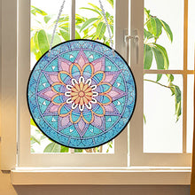 Load image into Gallery viewer, Acrylic Single-Sided Diamond Art Hanging Pendant Office Decor (Mandala Flower 1)
