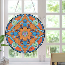 Load image into Gallery viewer, Acrylic Single-Sided Diamond Art Hanging Pendant Office Decor (Mandala Flower 2)
