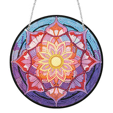 Load image into Gallery viewer, Acrylic Single-Sided Diamond Art Hanging Pendant Office Decor (Mandala Flower 3)
