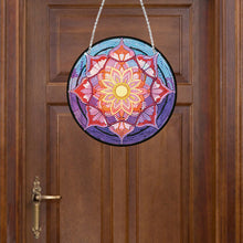 Load image into Gallery viewer, Acrylic Single-Sided Diamond Art Hanging Pendant Office Decor (Mandala Flower 3)
