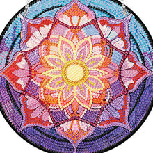 Load image into Gallery viewer, Acrylic Single-Sided Diamond Art Hanging Pendant Office Decor (Mandala Flower 3)
