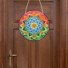 Load image into Gallery viewer, Acrylic Single-Sided Diamond Art Hanging Pendant Office Decor (Mandala Flower 4)
