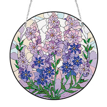 Load image into Gallery viewer, Acrylic Single-Side Diamond Painting Hanging Pendant Home Decor (Lupine Flower)
