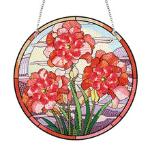 Load image into Gallery viewer, Acrylic Single-Sided Diamond Painting Hanging Pendant Office Decor (Safflower)
