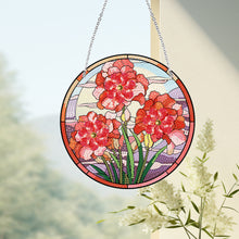 Load image into Gallery viewer, Acrylic Single-Sided Diamond Painting Hanging Pendant Office Decor (Safflower)
