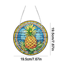 Load image into Gallery viewer, Acrylic Single-Sided Diamond Painting Hanging Pendant Office Decor (Pineapple)
