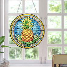 Load image into Gallery viewer, Acrylic Single-Sided Diamond Painting Hanging Pendant Office Decor (Pineapple)
