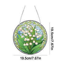 Load image into Gallery viewer, Acrylic Single-Sided Diamond Painting Hanging Wall Pendant (Lily Of The Valley)
