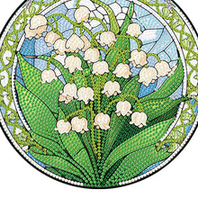 Load image into Gallery viewer, Acrylic Single-Sided Diamond Painting Hanging Wall Pendant (Lily Of The Valley)
