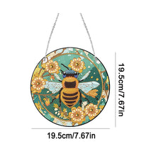 Load image into Gallery viewer, Acrylic Single-Sided Diamond Painting Hanging Pendant Home Decor (Flower Bees )
