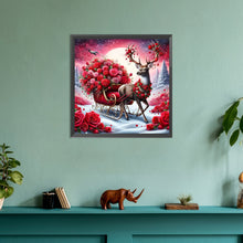 Load image into Gallery viewer, Elk Rose 30*30CM (canvas) Full Round Drill Diamond Painting
