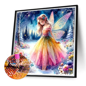 Butterfly Elf 50*50CM (canvas) Full Round Drill Diamond Painting