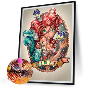 Mermaid Princess 40*50CM (canvas) Full AB Round Drill Diamond Painting