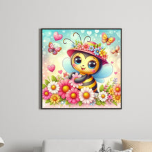 Load image into Gallery viewer, Flower Bee 30*30CM (canvas) Full Round Drill Diamond Painting
