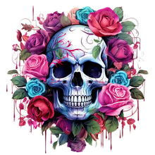 Load image into Gallery viewer, Rose Skull 30*30CM (canvas) Full Round Drill Diamond Painting
