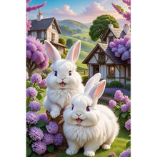 Load image into Gallery viewer, Rabbit 30*45CM (canvas) Full Round Drill Diamond Painting
