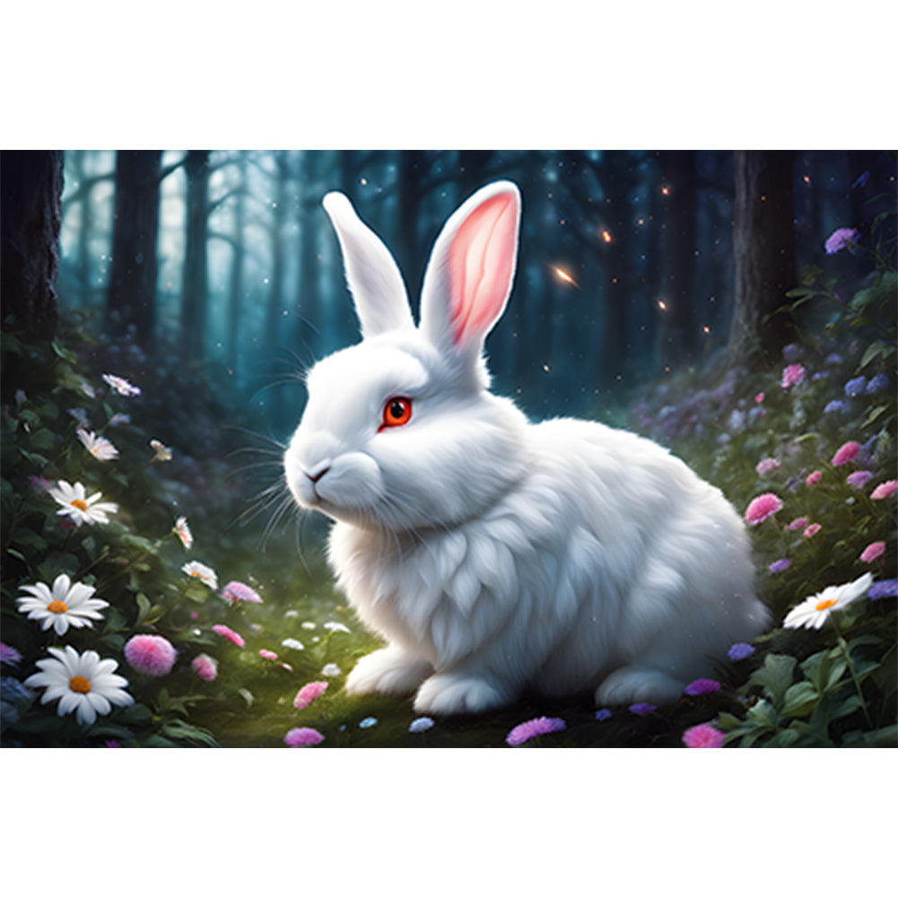 Rabbit 45*30CM (canvas) Full Round Drill Diamond Painting