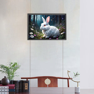 Rabbit 45*30CM (canvas) Full Round Drill Diamond Painting