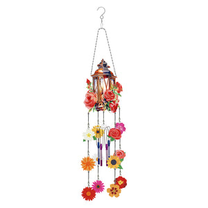 Double Side Wind Chime Diamond Art Hanging Pendant for Home Decor (Rose Lantern)