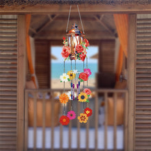 Load image into Gallery viewer, Double Side Wind Chime Diamond Art Hanging Pendant for Home Decor (Rose Lantern)
