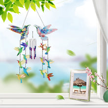 Load image into Gallery viewer, Double Side Wind Chime Diamond Art Hanging Pendant for Home Decor (Flying Bird)
