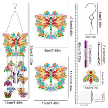 Load image into Gallery viewer, Double Side Wind Chime Diamond Art Hanging Pendant Home Decor (Wreath Butterfly)
