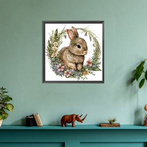 Rabbit 30*30CM (canvas) Full Round Drill Diamond Painting