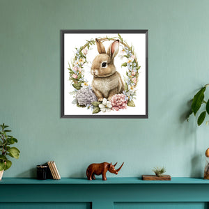 Rabbit 30*30CM (canvas) Full Round Drill Diamond Painting