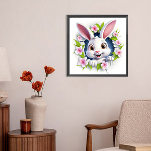 Rabbit 30*30CM (canvas) Full Round Drill Diamond Painting