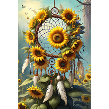 Load image into Gallery viewer, Sunflower Dream Catcher 30*45CM (canvas) Full Round Drill Diamond Painting
