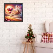 Load image into Gallery viewer, Beach Hearts And Castle 30*30CM (canvas) Full Round Drill Diamond Painting
