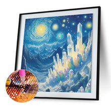 Load image into Gallery viewer, Crystal Mountain Under The Moon 30*30CM (canvas) Full Round Drill Diamond Painting
