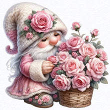 Load image into Gallery viewer, Rose Gnome 30*30CM (canvas) Full Round Drill Diamond Painting
