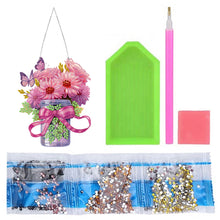 Load image into Gallery viewer, Glow Butterfly Vase 5D DIY Diamond Painting Dots Pendant Office Decor (KJ095)
