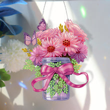 Load image into Gallery viewer, Glow Butterfly Vase 5D DIY Diamond Painting Dots Pendant Office Decor (KJ095)
