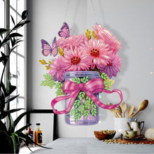 Load image into Gallery viewer, Glow Butterfly Vase 5D DIY Diamond Painting Dots Pendant Office Decor (KJ095)
