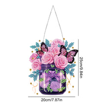 Load image into Gallery viewer, Glow Butterfly Vase 5D DIY Diamond Painting Dots Pendant Office Decor (KJ097)
