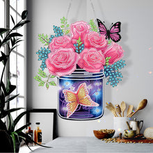 Load image into Gallery viewer, Glow Butterfly Vase 5D DIY Diamond Painting Dots Pendant Office Decor (KJ098)
