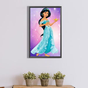 Princess Jasmine 30*50CM (canvas) Full Round Drill Diamond Painting
