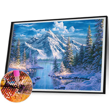 Load image into Gallery viewer, Woods Snow Mountain 50*40CM (canvas) Full Square Drill Diamond Painting
